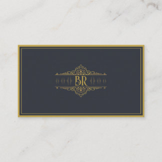 Monogram Initials Distinct Personal Individualize Business Card