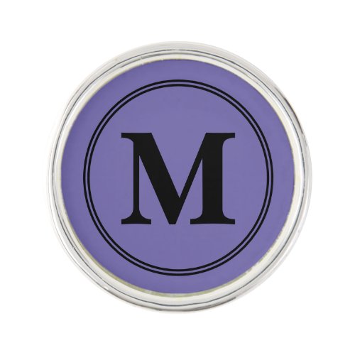 Monogram initials Lapel Pin