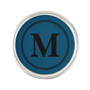 Monogram initials Lapel Pin