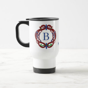 Monogram Initials Name Celtic Design Personalized Travel Mug