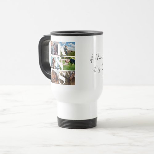 Monogram Initials Personalized Couple Gifts Travel Mug