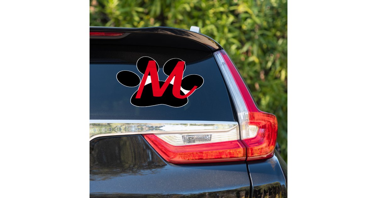 INITIALS Custom Script Monogram Decal Letters Car Window Sticker  Personalized