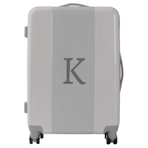 Monogram Initials Wedding Birthday Gift Favor Grey Luggage