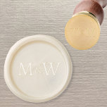 Monogram Initials Wedding Couple Wax Seal Stamp<br><div class="desc">Add a touch of class to all your stationery with this unique personalized wedding couple monogram initial design.  Modern,  minimalist and simple serif font for a sophisticated look.</div>