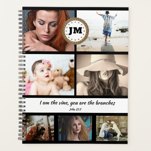 Monogram Inspirational Catholic John 155 DIY Planner