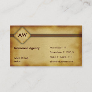 Monogram Insurance Business Card