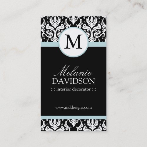 Monogram Interior Designing Business Cards