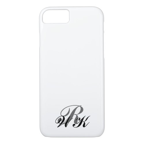 Monogram iPhone 7 Case in white