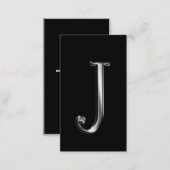 Monogram J business cards (Front/Back)