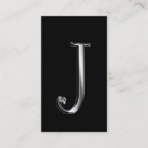 Monogram J business cards