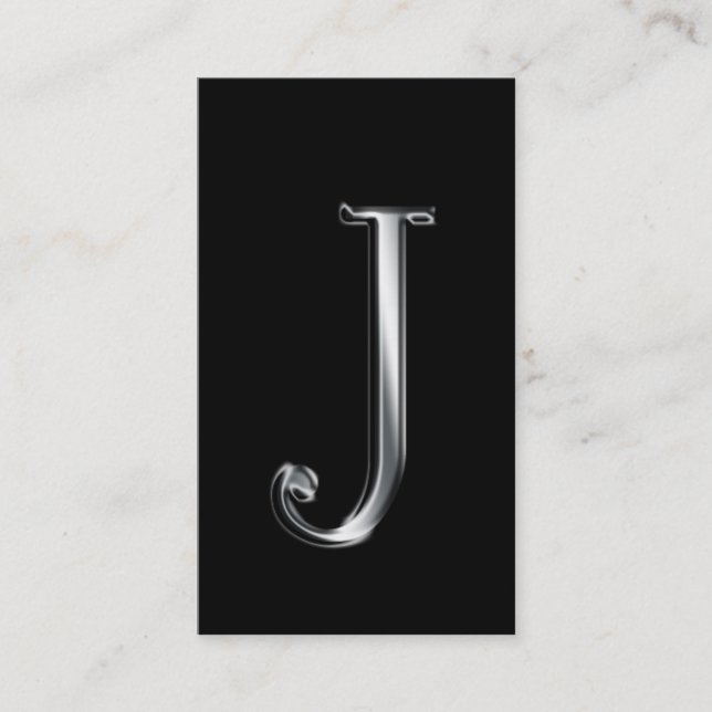 Monogram J business cards (Front)