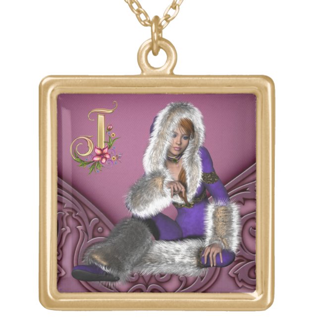 Monogram J Necklace (Front)