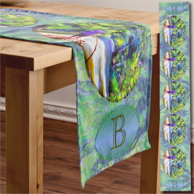 Monogram Jamaican River Raft Ride J001 Long Table Runner (Creator Uploaded)