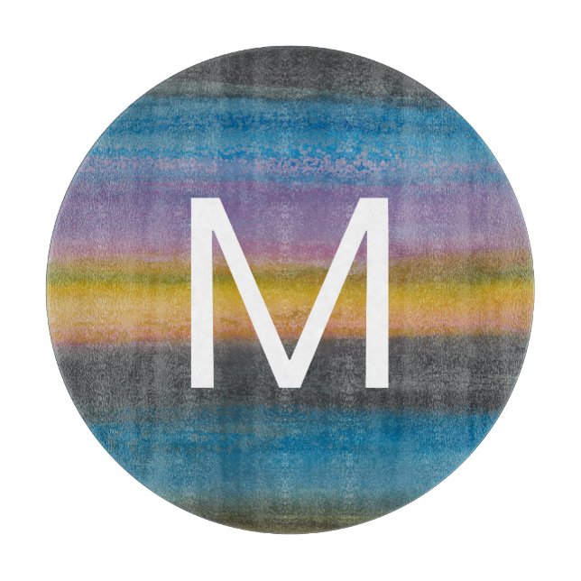 Monogram | Juniper Mist I Cutting Board (Front)