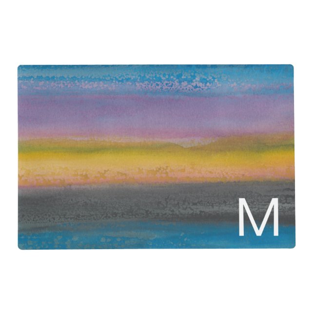 Monogram | Juniper Mist I Placemat (Front)