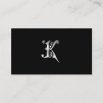 Monogram K business Cards