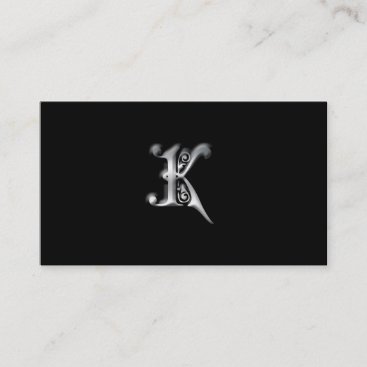 Monogram K business Cards