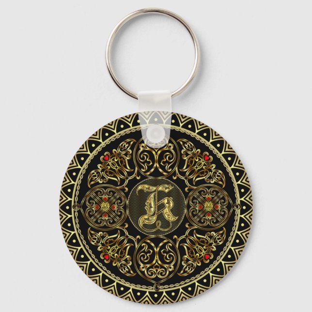 Monogram K Keychain (Front)