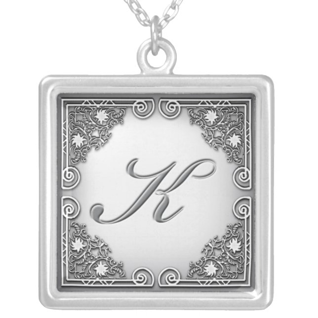 Monogram "K" Necklace (Front)