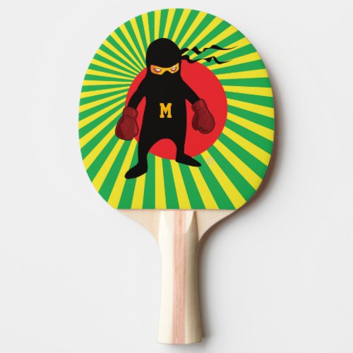 Monogram Kawaii Cute Ninja for Nerd Geek Ping Pong Paddle