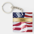 Monogram Keychain Two Sided