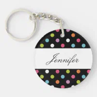 Pretty Feminine Pink Wreath Custom Monogram Keychain, Zazzle