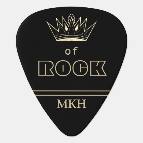 Monogram _ King of Rock Guitar Pick