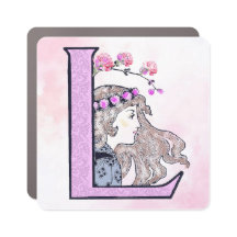 Monogram "L", 3" Magnet