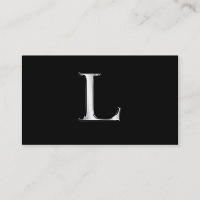 Monogram L business cards (Front)