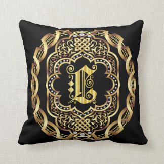 Monogram L IMPORTANT Read About Design Throw Pillow