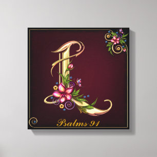 Monogram L Premium Wrapped Canvas (Gloss) Print