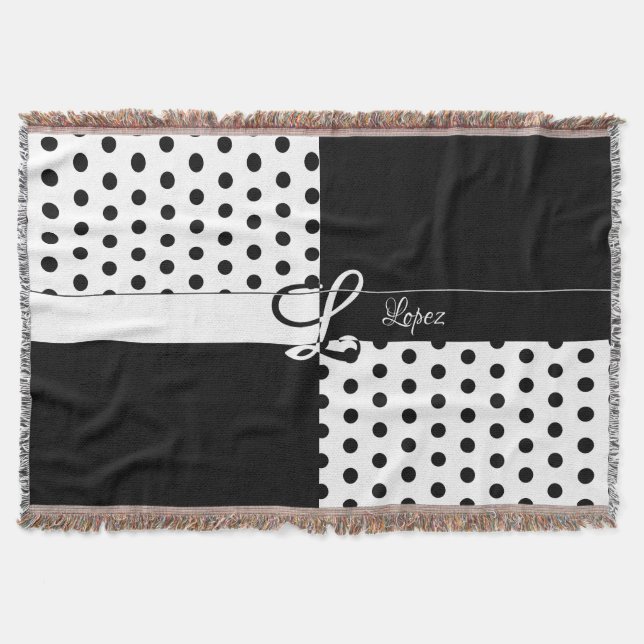 Monogram L Throw Blanket (Front)