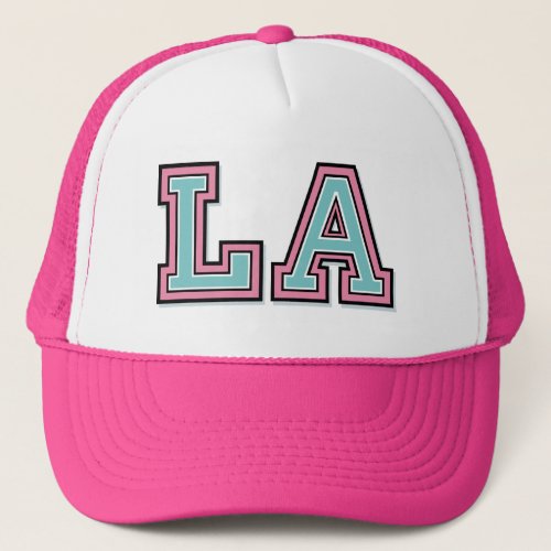 Monogram LA initials Trucker Hat