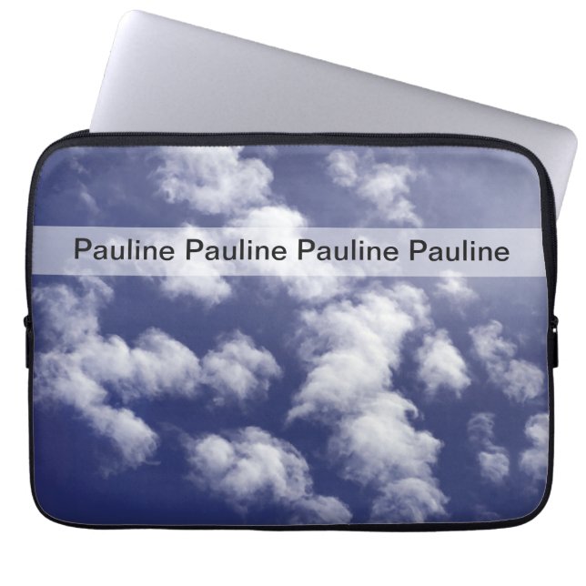 Monogram Laptop Case Sky (Front)