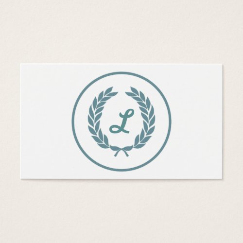 Monogram Laurel Leaf Wreath