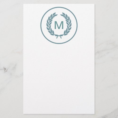 Monogram Laurel Leaf Wreath Flyer