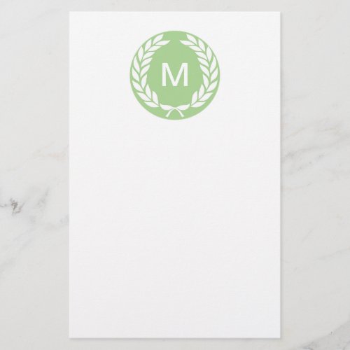 Monogram Laurel Leaf Wreath Flyer