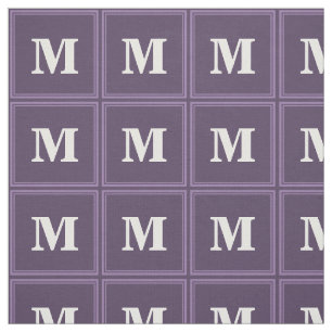 Monogram Lavender Fabric