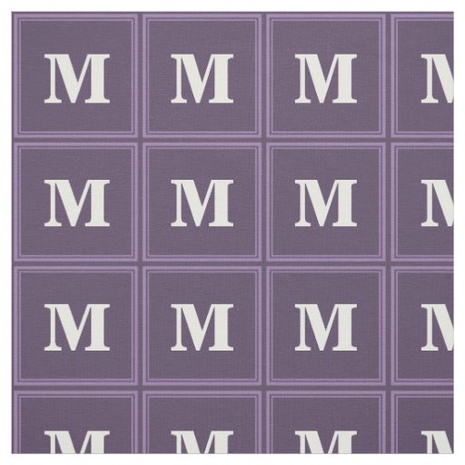 Monogram Lavender Fabric