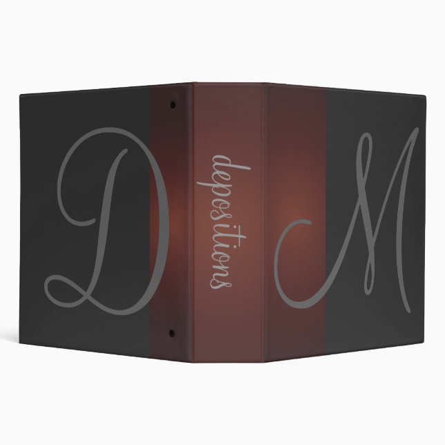 Monogram, legal firm - deposition  binders (Background)