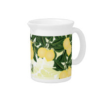 Monogram Lemon Citrus Beverage Pitcher