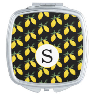 Monogram Lemon Citrus compact mirror