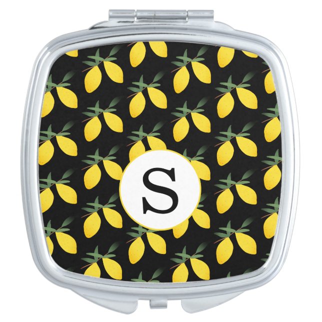 Monogram Lemon Citrus compact mirror (Front)