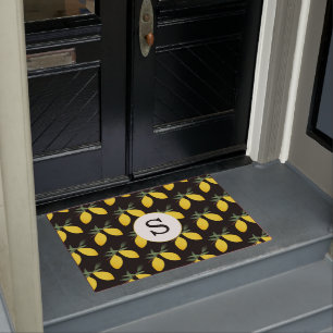 Monogram Lemon Citrus Doormat