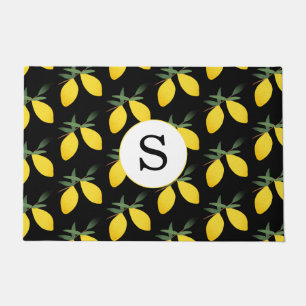Monogram Lemon Citrus Doormat