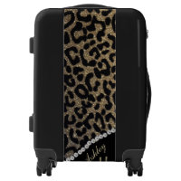 Monogram Leopard Glitter and Diamonds Luggage