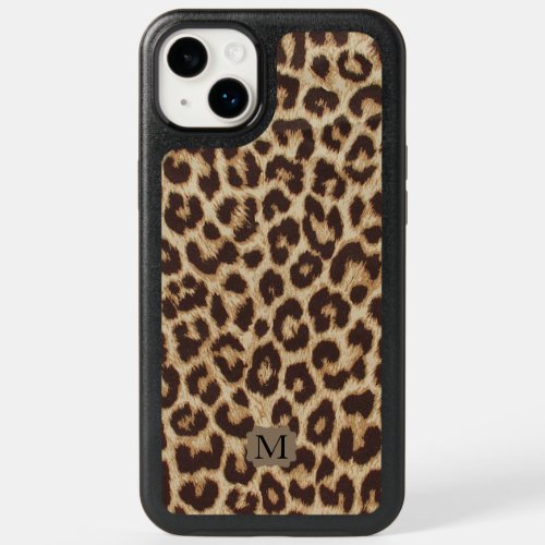 Monogram Leopard Print iPhone 14 Plus Case