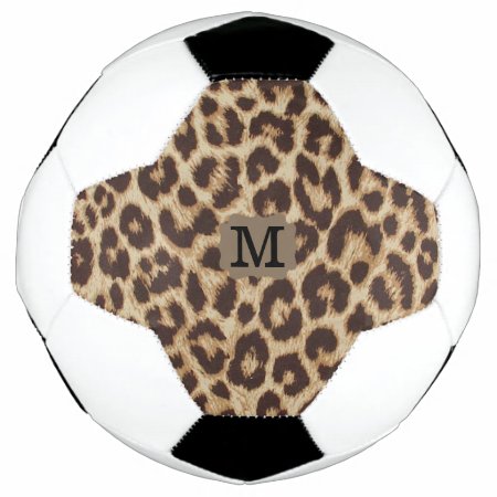Monogram Leopard Print Soccer Ball