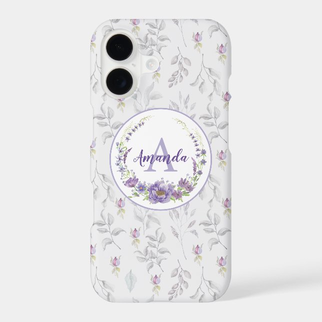 Monogram - letter A, custom Iphone Case (Back)