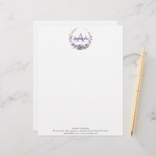 Monogram - letter A, custom Letterhead